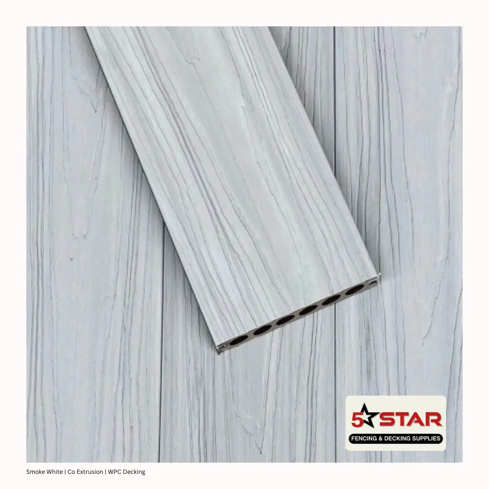 smoke white | co extrusion | wpc decking