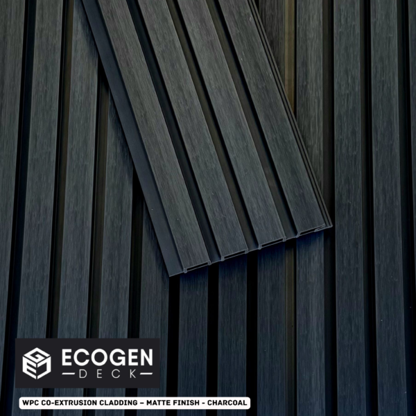 Charcoal WPC Cladding Panels | External Wall | 220x28mm | Melbourne