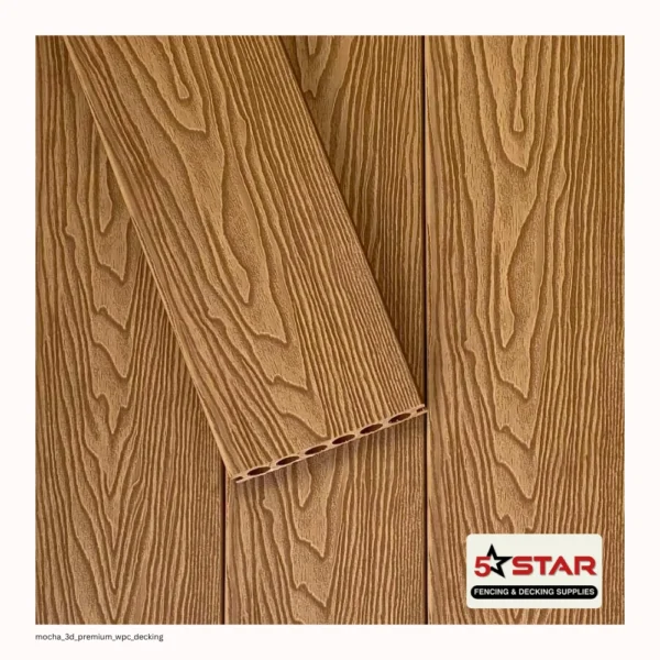 Mocha | 3-D Premium WPC Decking (Arshwood)