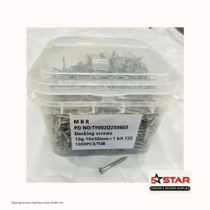 Decking Screws | Stainless Steel 10x50 mm