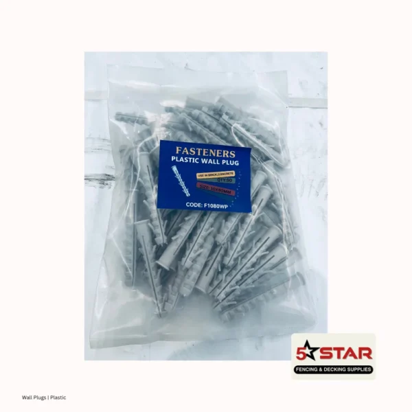 Wall Plugs 10x80 mm | Plastic (50 pcs)