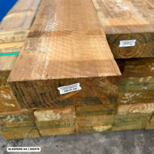 200x75mm – Treated Pine Sleepers H4 - lengths 1.8m, 2.4m, 3.0m