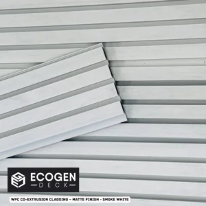 Smoke White WPC Cladding Panels | External Wall | 220x28mm | Melbourne
