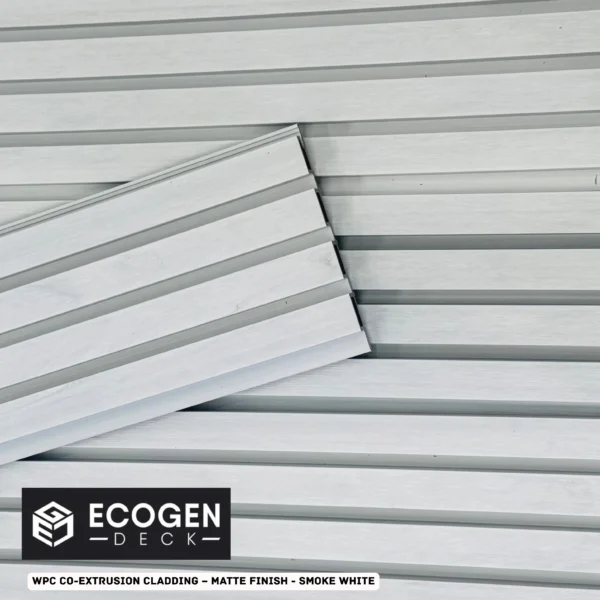 Smoke White WPC Cladding Panels | External Wall | 220x28mm | Melbourne