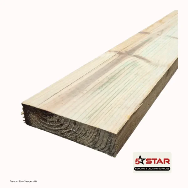 Treated Pine Sleeper H4 200x50mm – Landscaping Timber Melbourne | 5 Star Fencing and Decking Supplies
