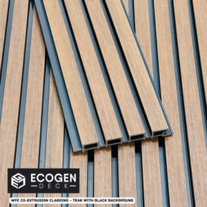 Teak Black WPC Cladding Panels | External Wall | 220x28mm | Melbourne