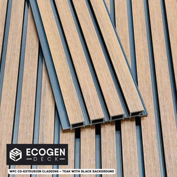 Teak Black WPC Cladding Panels | External Wall | 220x28mm | Melbourne
