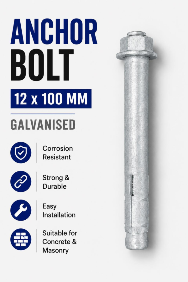 12×100 Galvanised Dynabolt