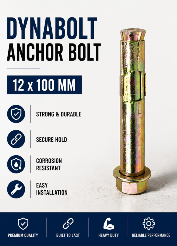 12×100 Zinc Dynabolt