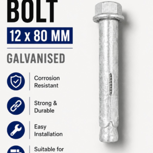 12x80 Galvanised Dynabolt