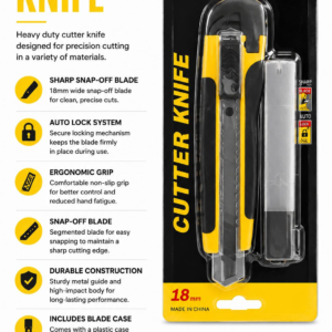 18mm Rubber Grip Knife