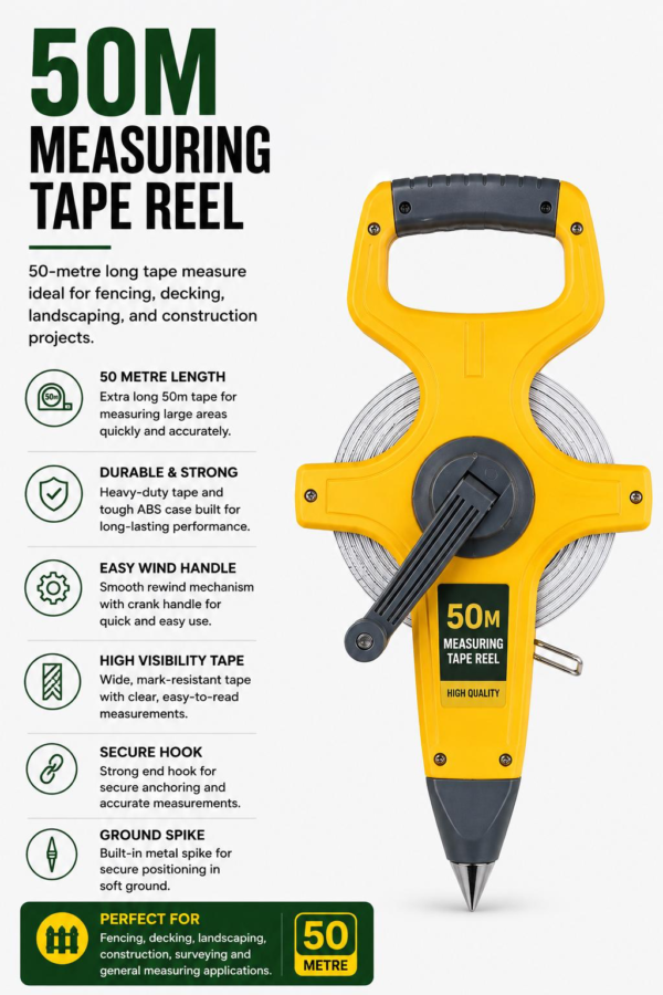 Open Reel Tape Measure 50m