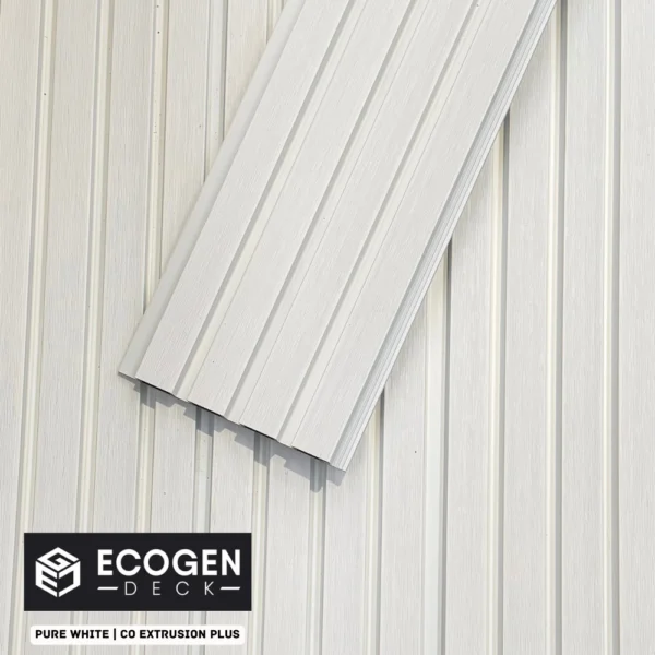 Pure White WPC Cladding Panels | External Wall | 220x28mm | Melbourne