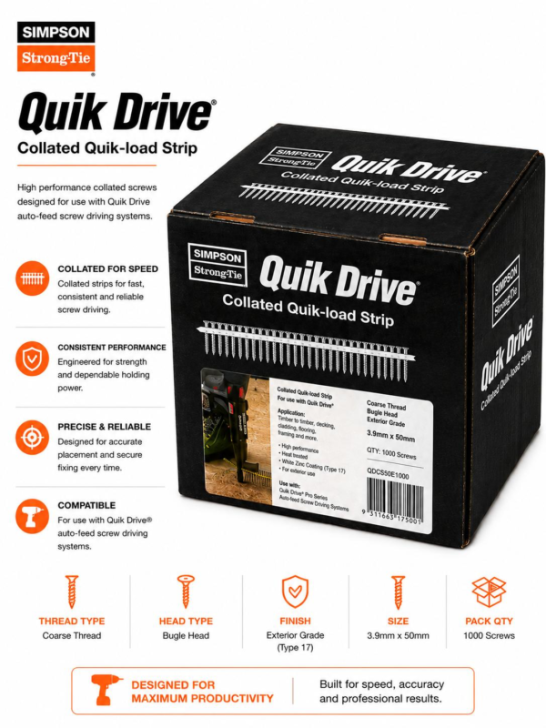 Simpson Quik Drive Collated Screws