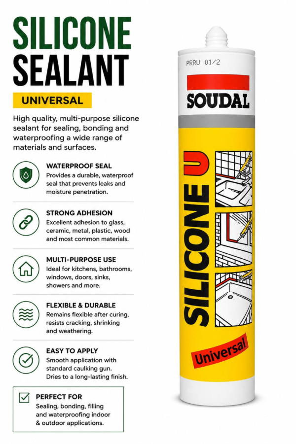 Soudal Silicone Sealant Universal