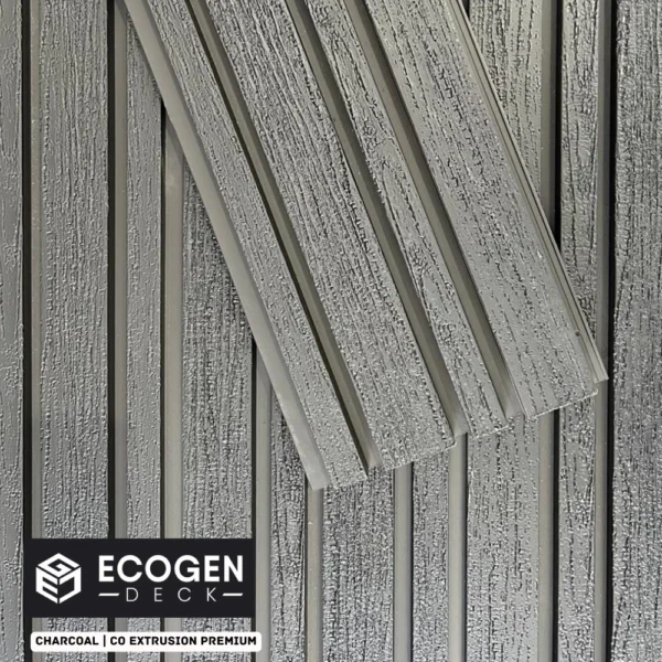 Charcoal WPC Cladding Panels | External Wall | 220x28mm | Melbourne