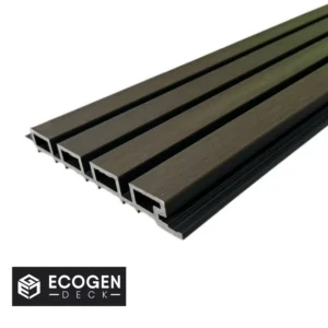 EcogenDeck WPC premium slat cladding, Coffee Brown finish, supplied by 5Star Fencing & Decking Melbourne