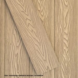Teak 3D Premium woodgrain composite decking board 139x22mm, 5Star Fencing & Decking Supplies Melbourne